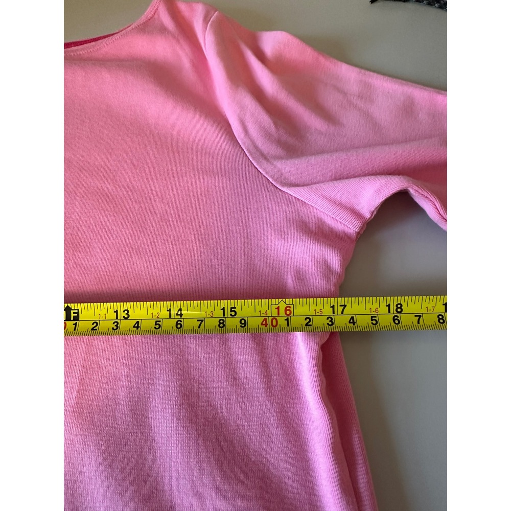 Talbots Pima Cotton Pink 3/4 Sleeve Boatneck T-Shirt | Size Large - Picture 7 of 8